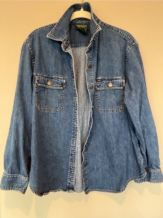 Ralph Lauren Tops - Ralph Lauren Lauren Jeans Co. Denim Shirt Jacket/ - Blue